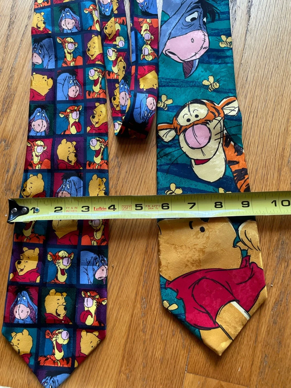 Set of 2 Vintage Winnie the Pooh Character Silk Ties- The Disney Store